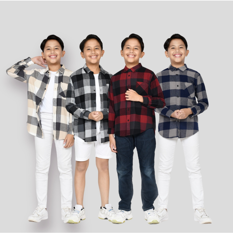 Cardinal Kids Boy Checks Kemeja Anak Laki-laki main image 1