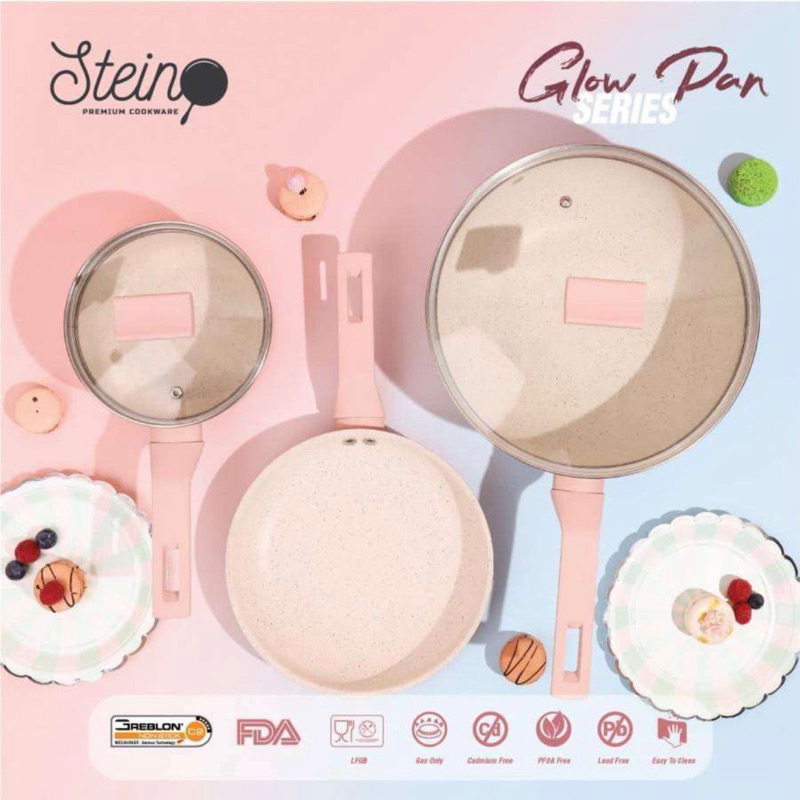 Jual Stein Cookware Glow Pan Series Panci Marble Set Lapisan Shopee Indonesia