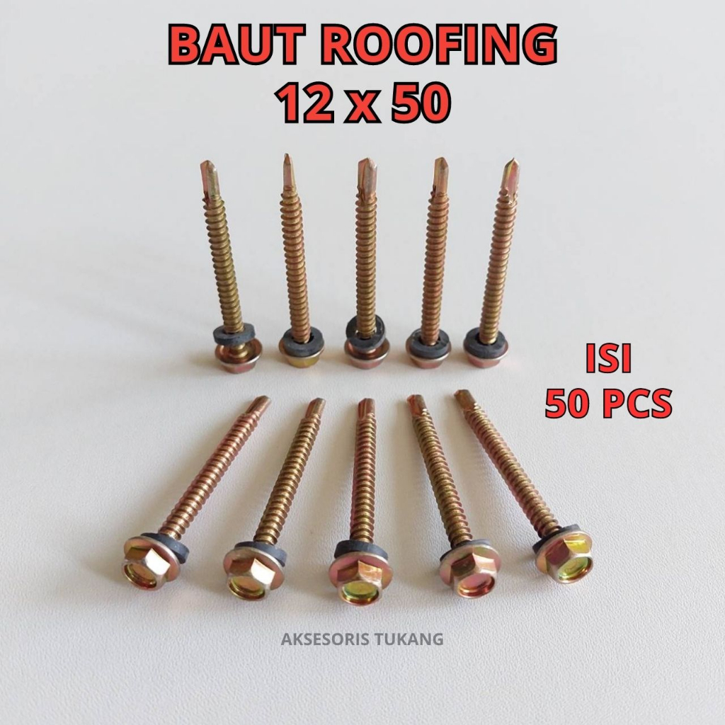 Jual Baut Rangka Baja Ringan X Isi Pcs Skrup Sekrup Roofing X