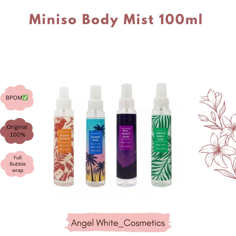 Jual Miniso Body Mist 100ml Shopee Indonesia