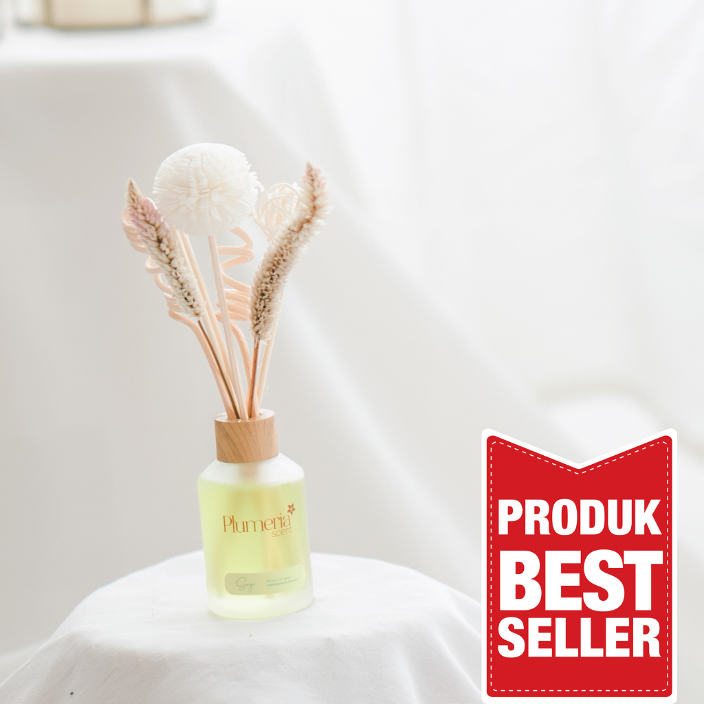 Jual Plumeria Scent Essential Oil Reed Diffuser - Senja (Lemongrass ...