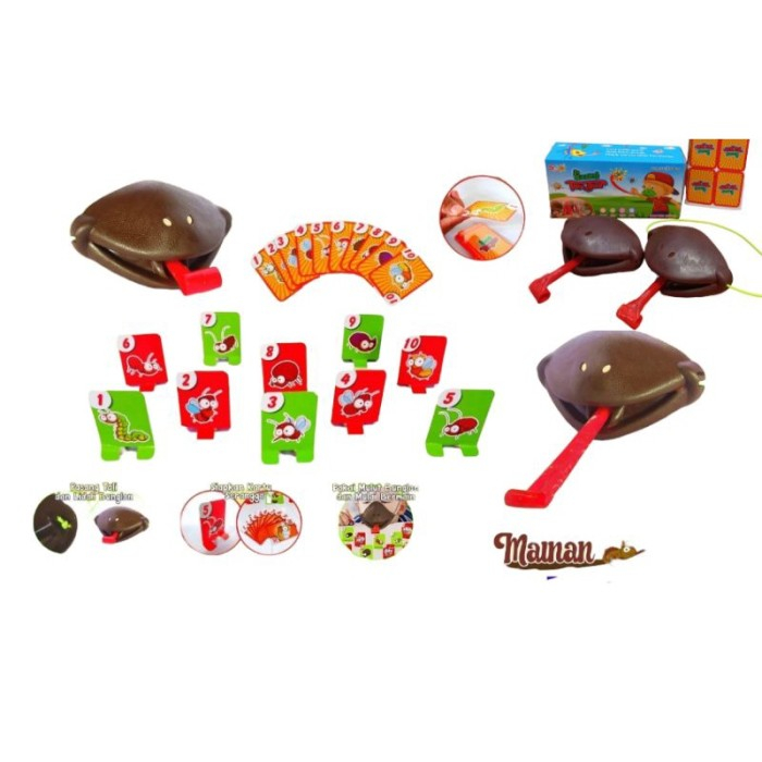 Jual Mainan Board Game Tongue Lizard Tic Tac Tongue Mainan Anak Lidah ...