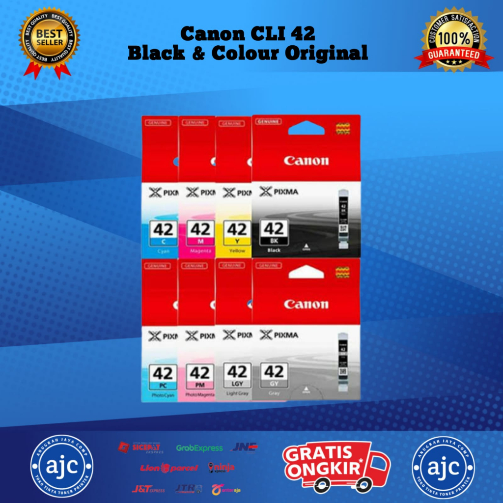 Jual Tinta Cartridge Printer Canon CLI-42 Color Original [B/C/M/Y/PC/PM ...