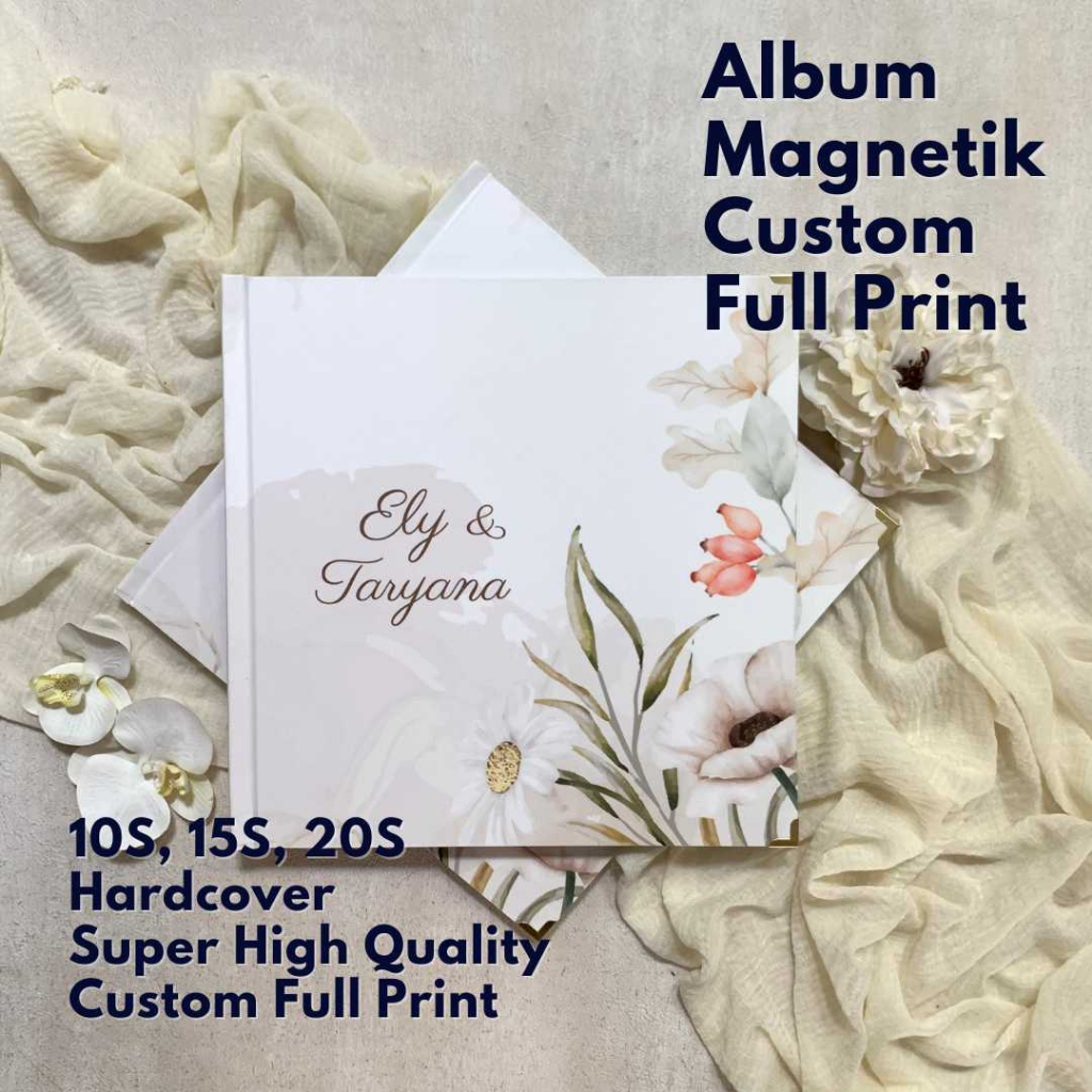 Jual ALBUM FOTO MAGNETIK JUMBO CUSTOM FULL PRINT 10 SHEET 4R || 15 ...