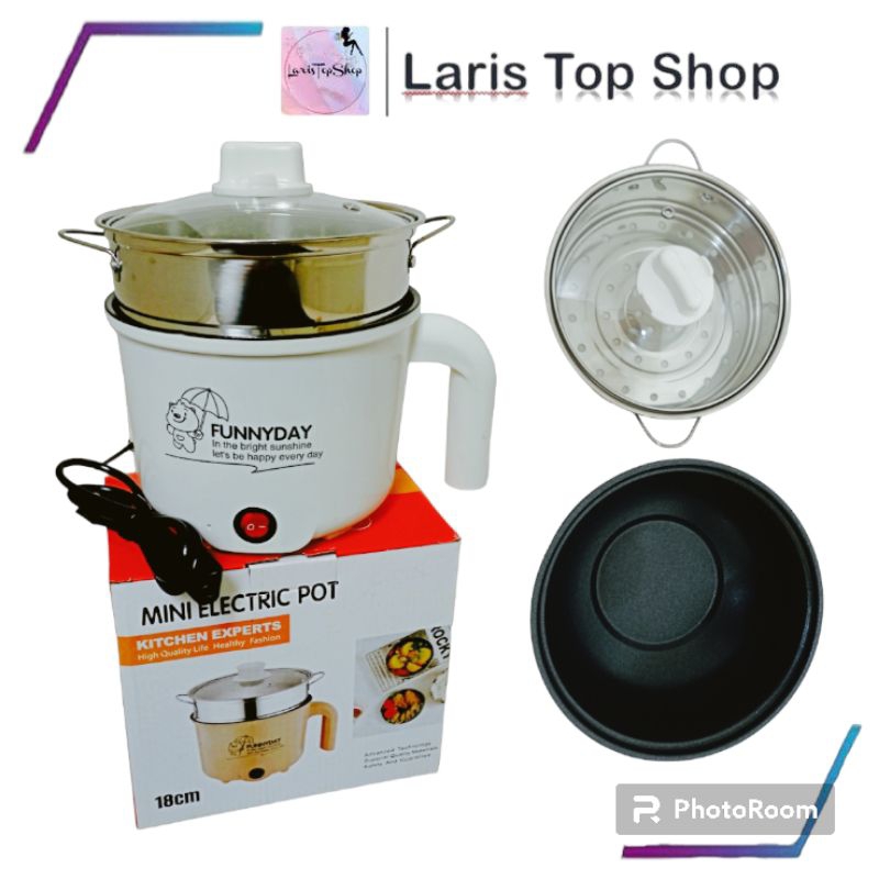 Jual Mini Elektrik Frying Pan Rice Cooker Kompor Listrik Anti Lengket ...