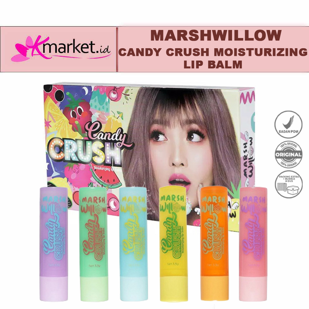 Jual Marshwillow Candy Crush Moisturizing Lip Balm by Natasha Wilona