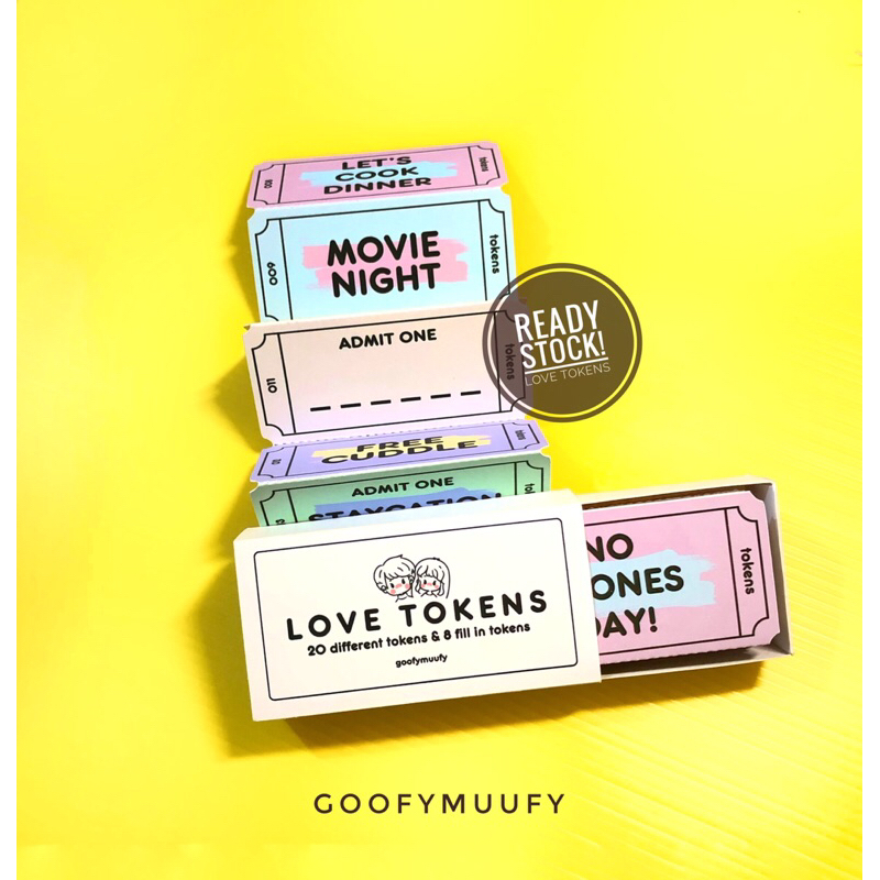 Jual [goofymuufy] 28pcs Love Tokens / BISA DISOBEK!! / Ticket Custom ...