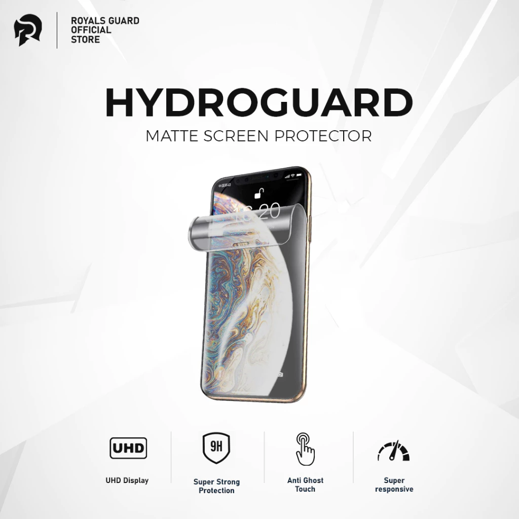 (semua varian) royals guard matte anti gores hydrogel premium untuk semua tipe