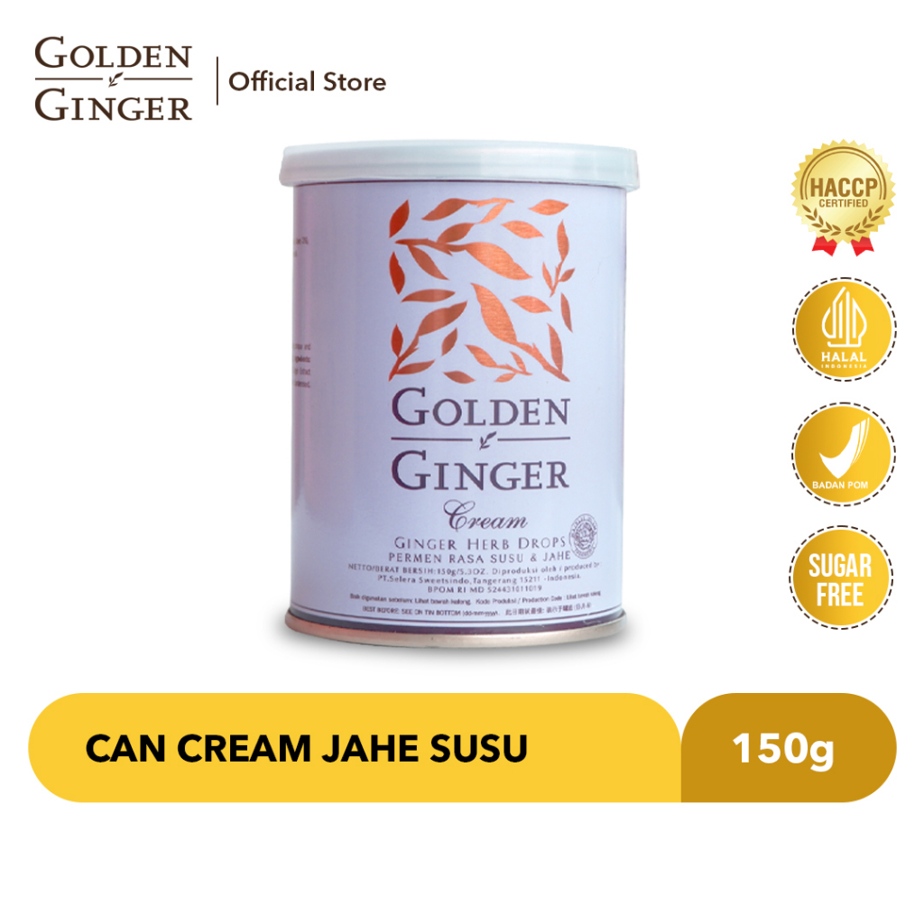 Jual Golden Ginger Can Herb Cream Jahe Susu 150gr | Shopee Indonesia