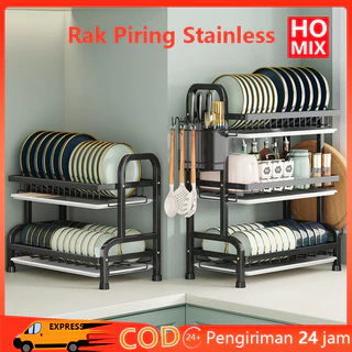 HOMIX Rak Piring Stainless 2 Susun Anti Karat