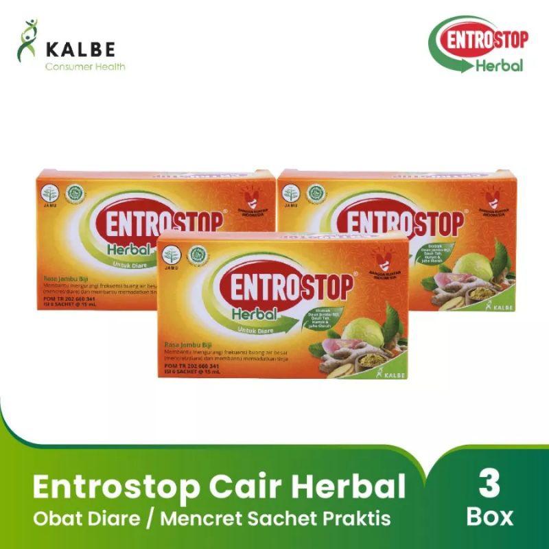 Jual Entrostop Herbal Dewasa Obat Diare 1 Pack Isi 3 Box Shopee