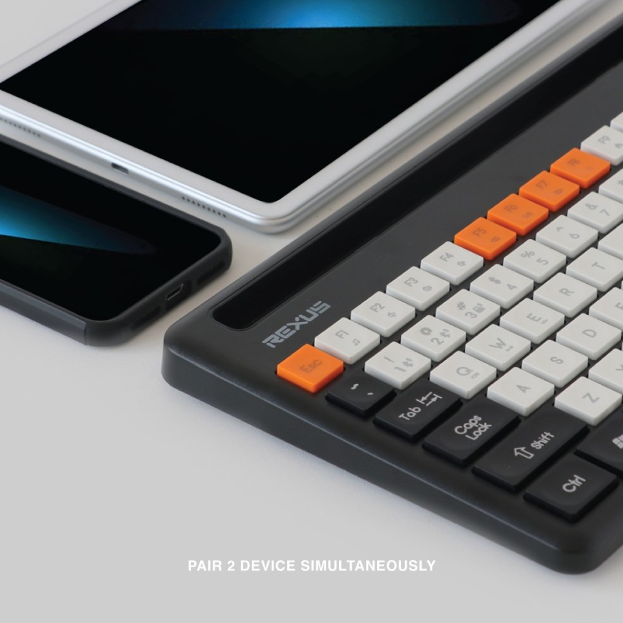 Jual Rexus KB01 / KB-01 Keyboard Dual Connection Mosaic With Phone ...