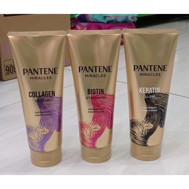 Jual Pantene Conditioner Miracles Collagen Biotin Keratin Glow 150ml Shopee Indonesia