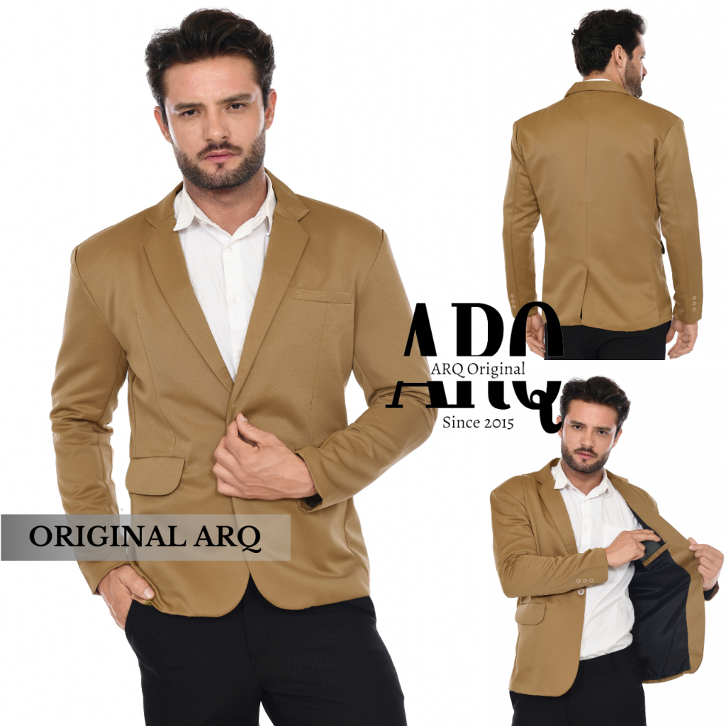 Jual TERBARU ! JAS BLAZER PRIA FORMAL BAHAN PREMIUM MODEL SLIMFIT
