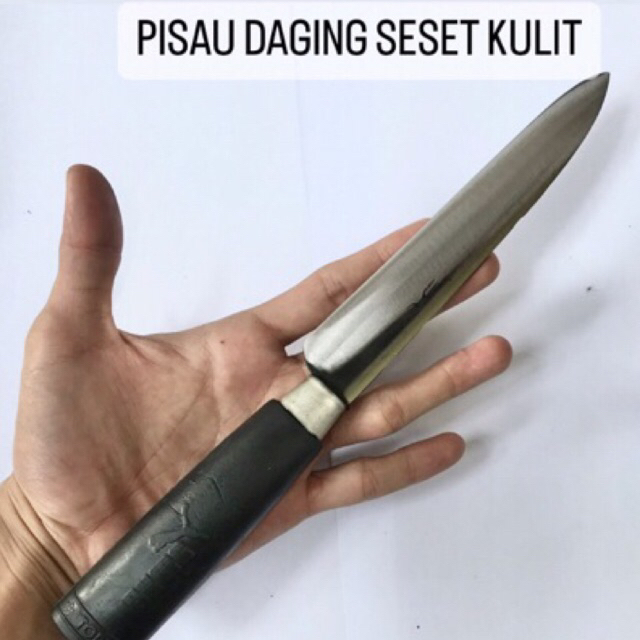 Jual Pisau Daging Seset Kulit Sembelih Super Tajam Bahan Baja Asli