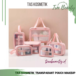 Jual Tas Kosmetik Transparant Pouch Make Up Tas Make up Waterproof WASHBAG Pouch Travel Make Up Bag Organizer Shopee Indonesia
