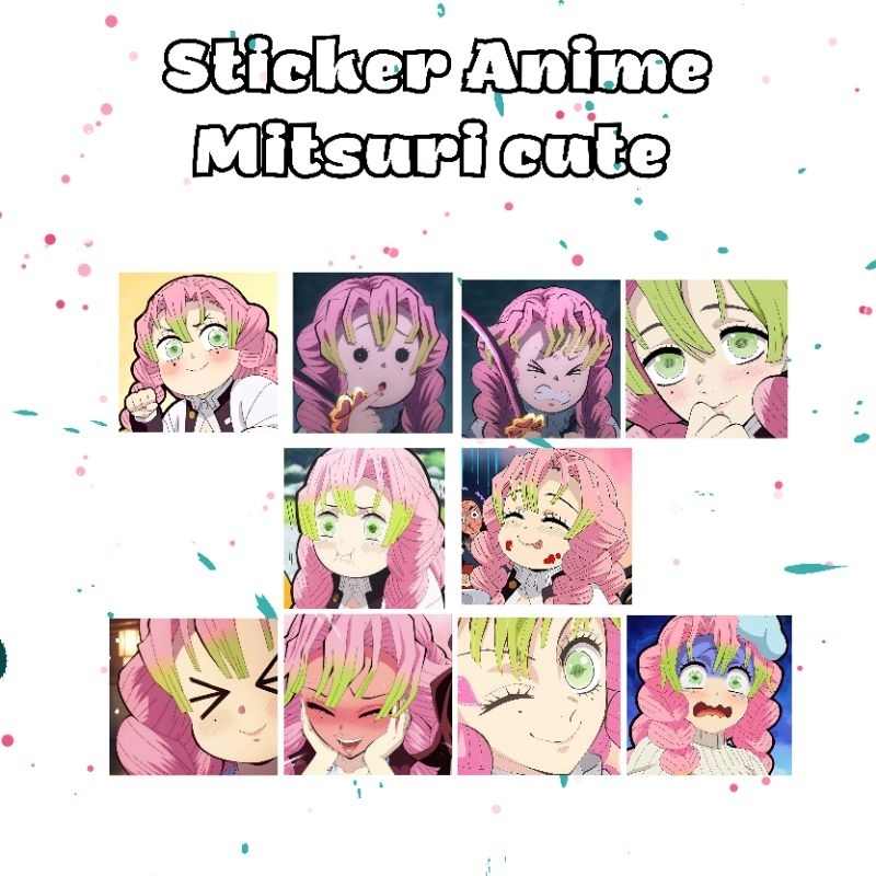 Jual Sticker Anime Mitsuri kanroji Cute Version Waterproof | Shopee ...