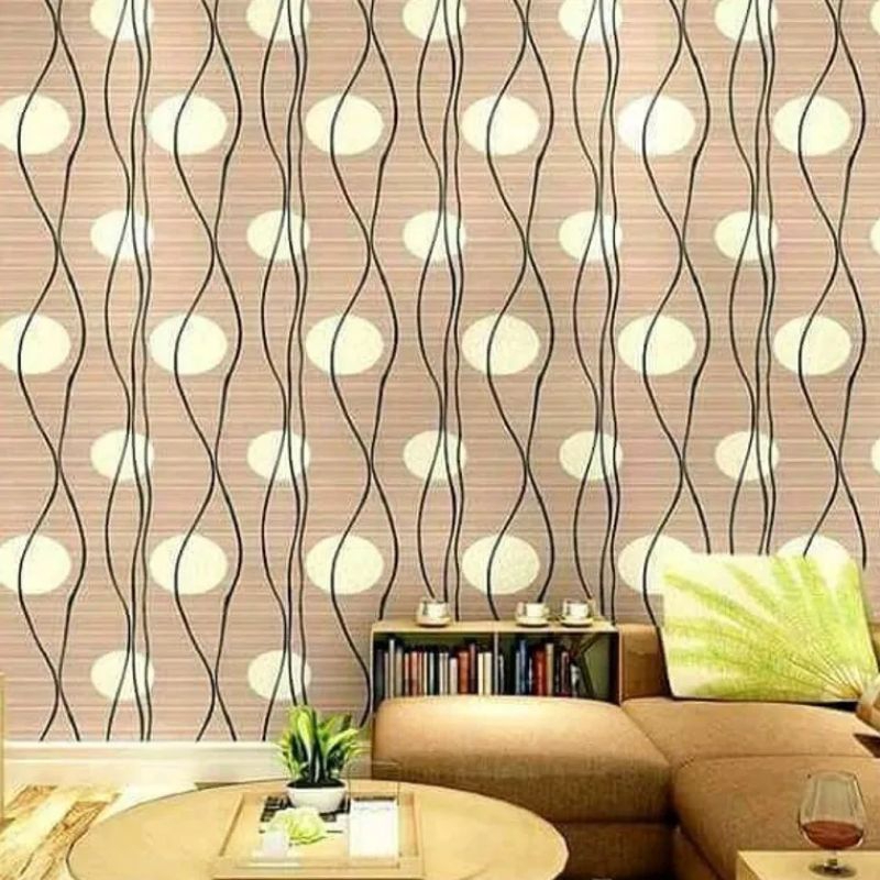 Jual Wallpaper Dinding Ruang Tamu Motif Bunga Dandelion Cream Walpaper ...