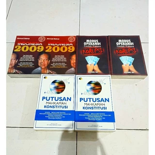 ( PROMO BUKU MURAH ORIGINAL ) BUKU POLITIK / SOSPOL / INDONESIA 2009 / PUTUSAN MAHKAMAH KONSTITUSI / MODUS OPERANDI TINDAK PIDANA KORUPSI / BEST SELLER / TOKOH-TOKOH / KORUPSI / AHMAD BAHAR / ROHIM, SH / HUKUM / SEJARAH /