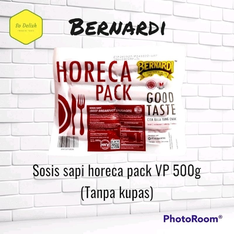 Jual Bernardi Sosis Sapi Horeca Pack Vp 500g Shopee Indonesia