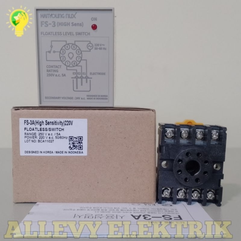 Jual WLC/FLOATLESS LEVEL SWITCH HANYOUNG FS-3 + SOCKET | Shopee Indonesia