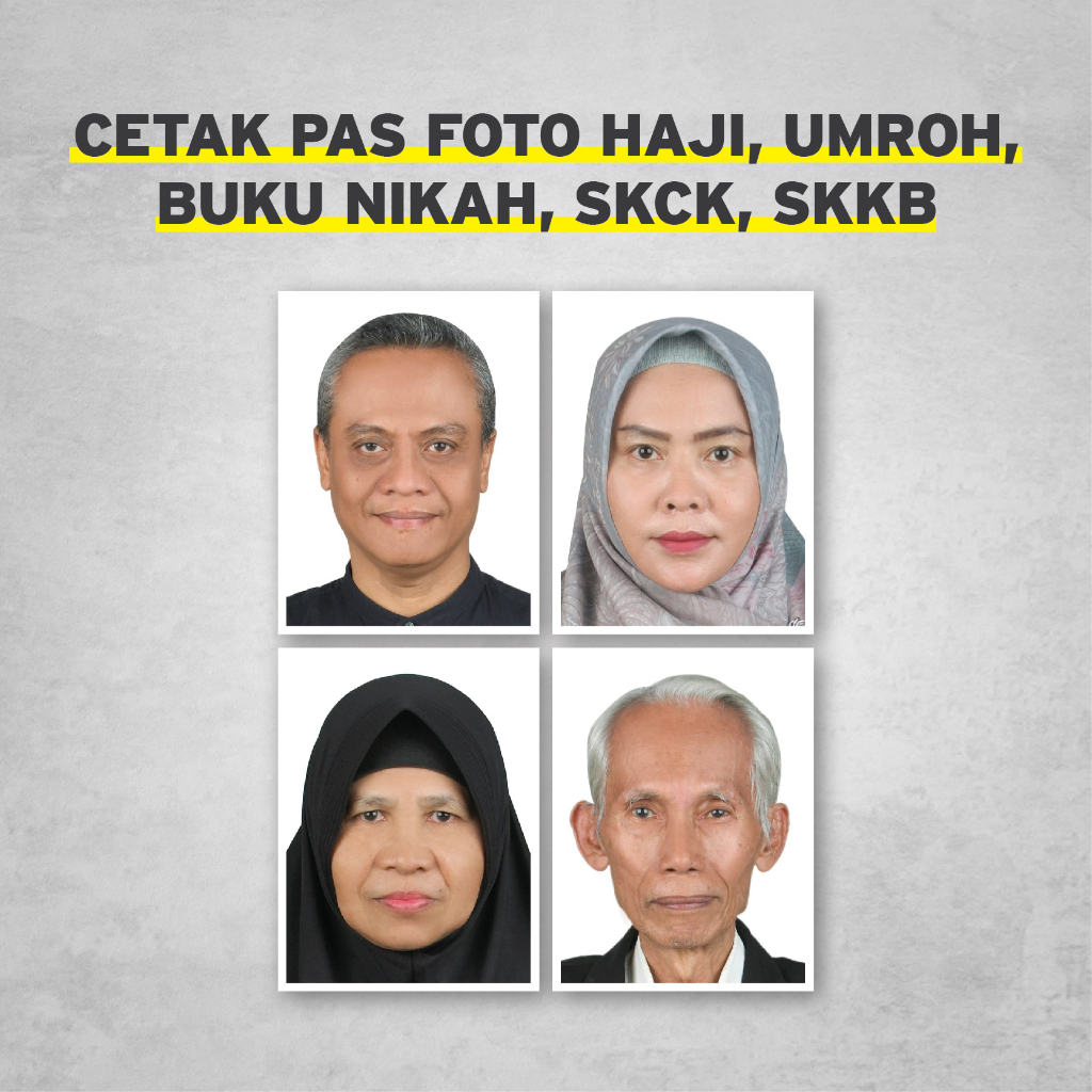 Jual Cetak Pas Foto Haji, Umroh, Buku Nikah, SKCK, SKKB | Shopee Indonesia