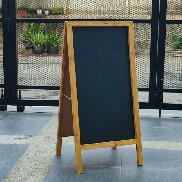 Jual Papan Tulis Kapur Blackboard Standing 2 Muka Double Face Ukuran