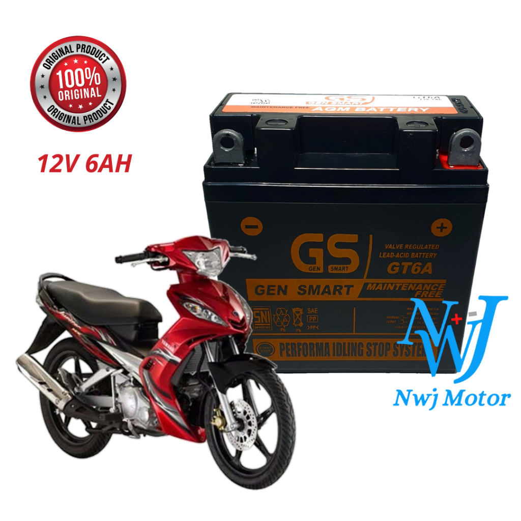 Jual Aki Kering Motor Jupiter Z Burhan Jupiter MX Lama GM5Z GT6A YB5L