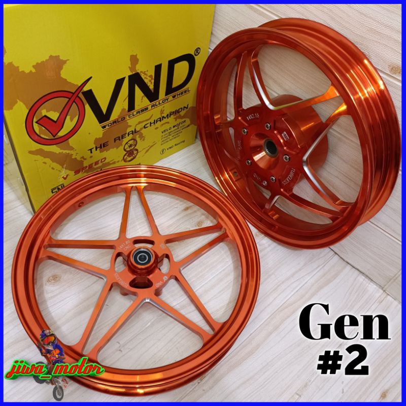 Jual Velg Vnd V Speed Gen Vario Vario Beat Scoopy Vario Genio Orange