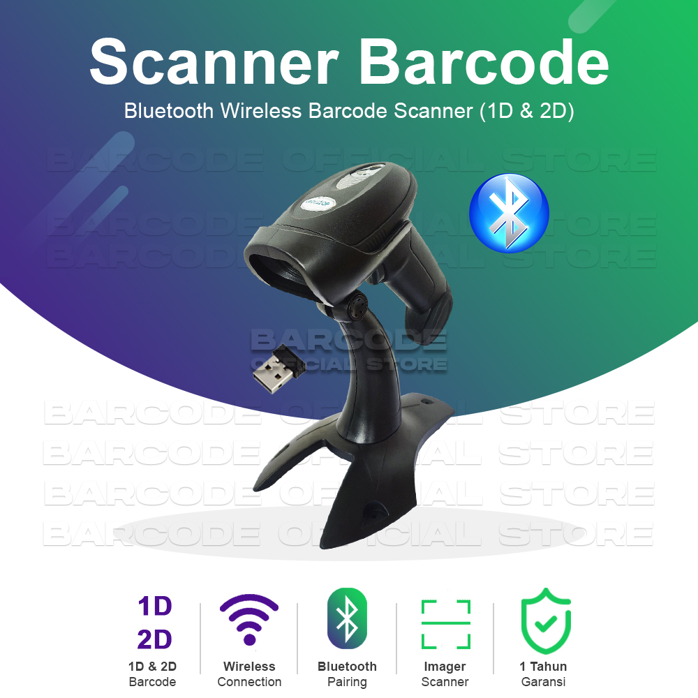 Jual Codeshop CD-9599 Scanner Barcode 1D & 2D Wireless Bluetooth with ...