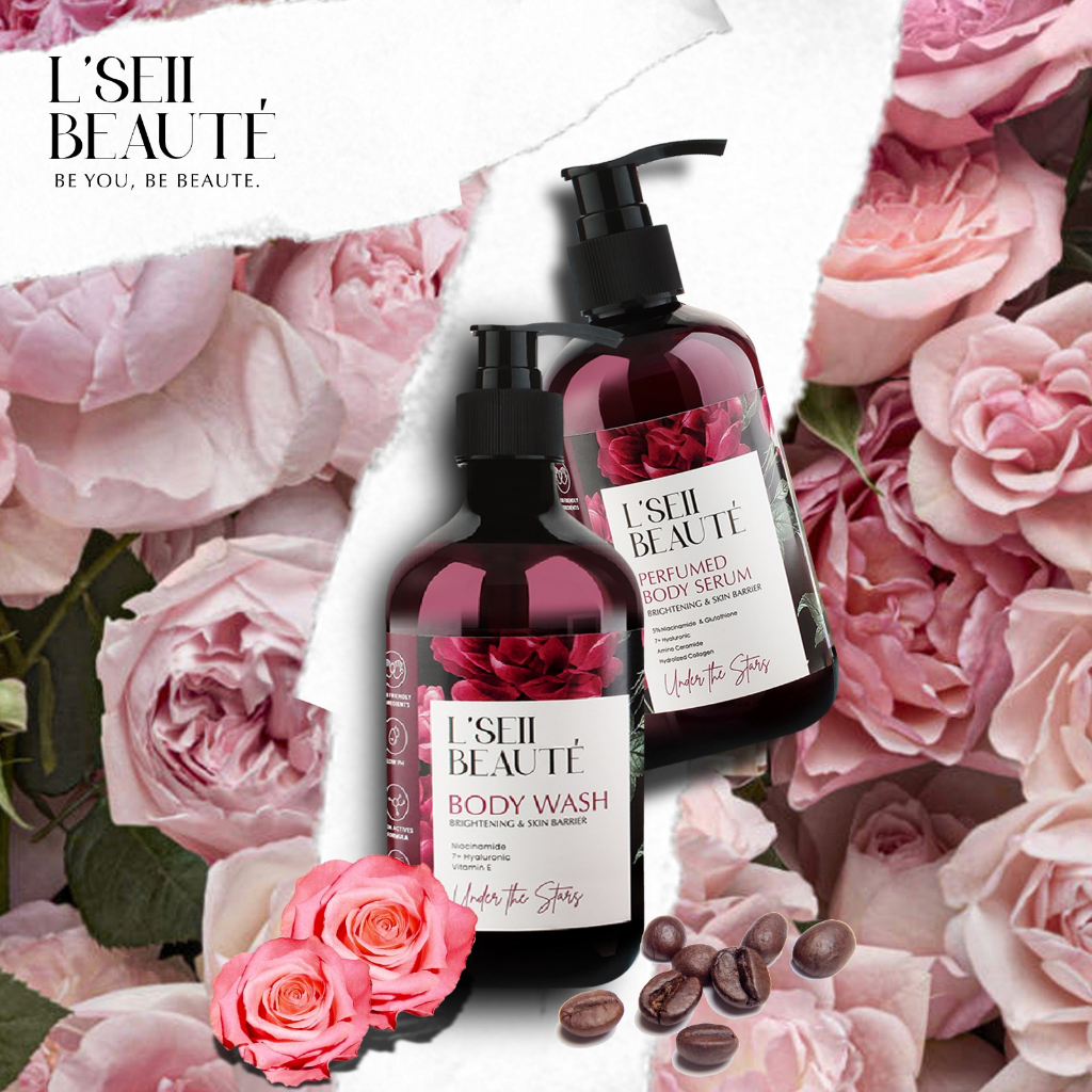 Jual Lseii Beaute BODY WASH 500 ml & BODY SERUM 250 Wangi Mewah Tahan