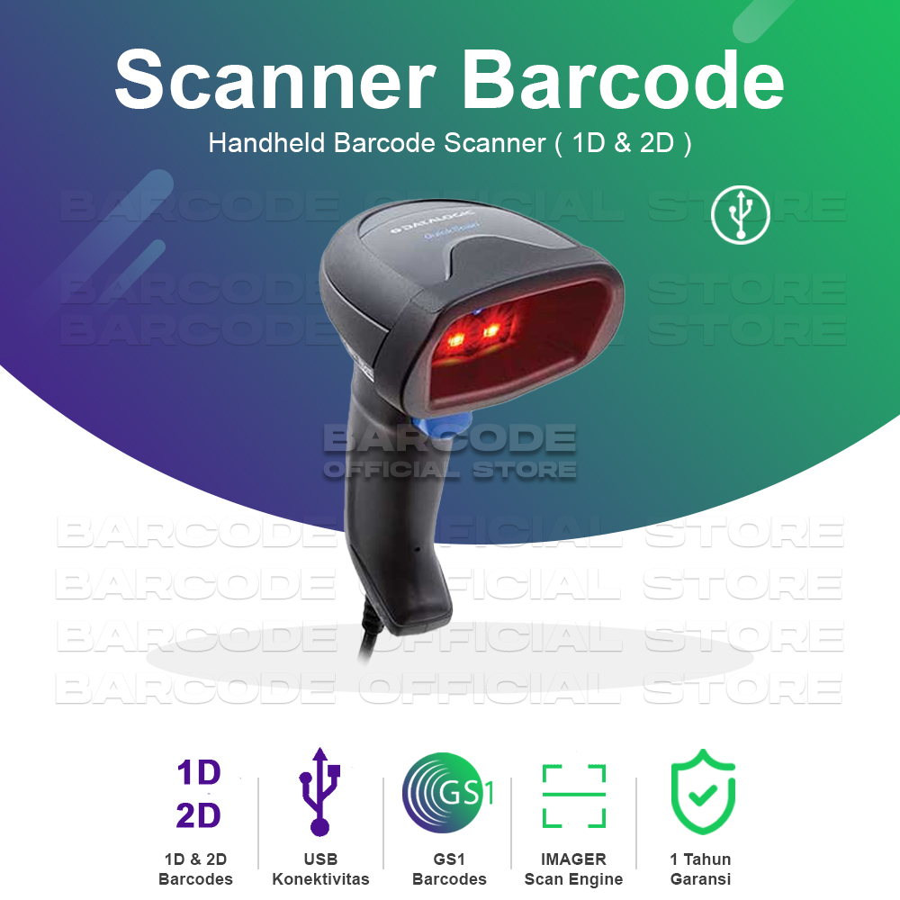 Jual Datalogic QD2590 Scanner Barcode 2 Dimensi Scan QR Code Shopee
