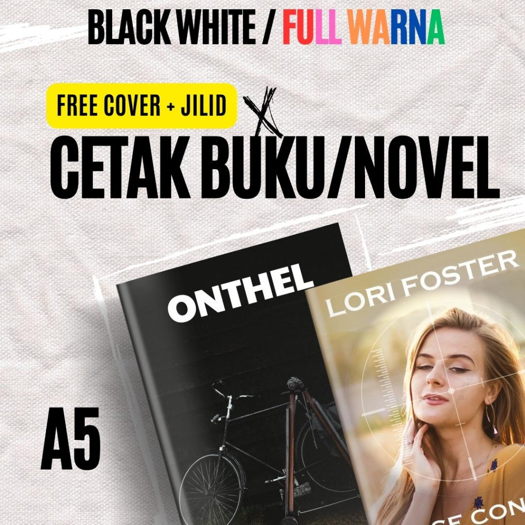 Jual Cetak Buku Novel Kitab Cover And Jilid Gratisss Free A5