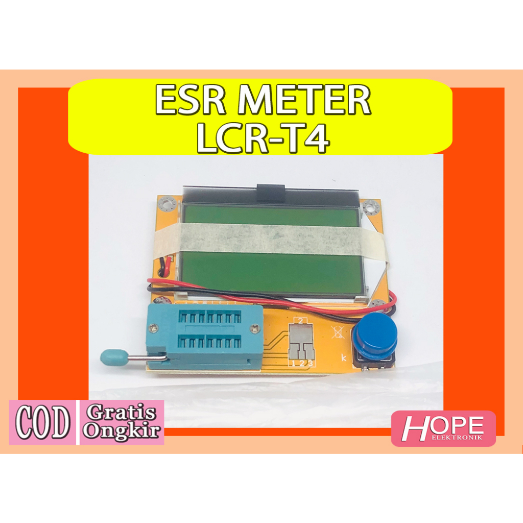 Jual Mega328 LCRT4 ESR Meter LCR Led Transistor Diode Triode