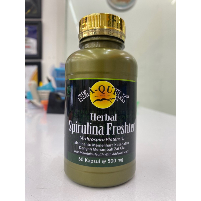 Jual SEA QUILL HERBAL SPIRULINA FREAHTER 60 Kapsul Shopee Indonesia