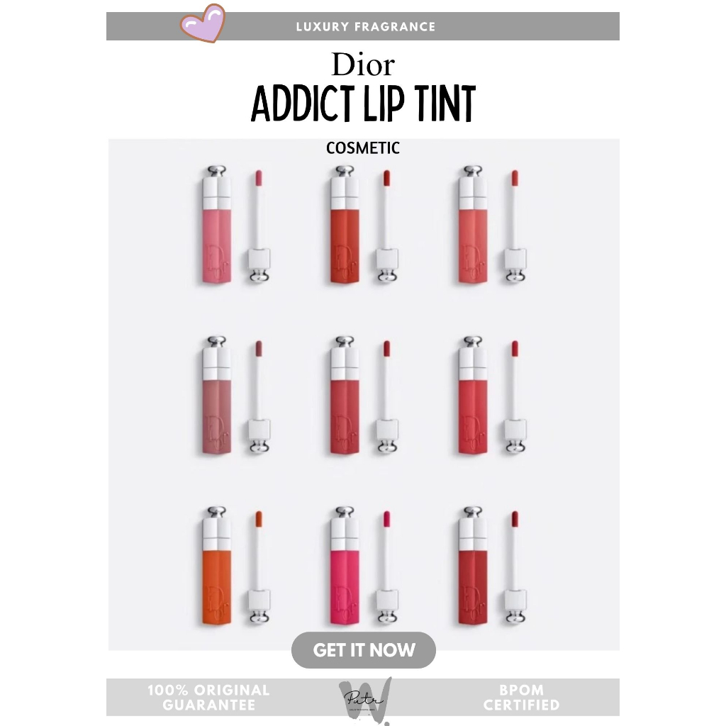 Jual Dior Addict Lip Tint Tattoo tatto tatoo ORIGINAL Shopee Indonesia