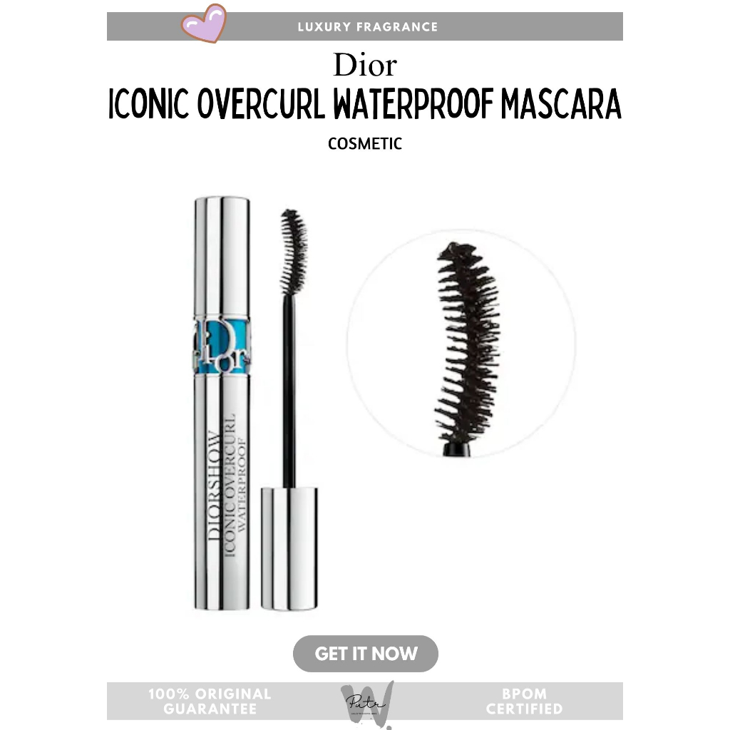 Jual DIOR Iconic Overcurl Extreme Mascara Non Waterproof atau