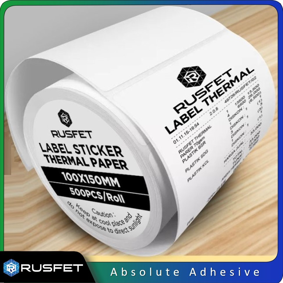 Jual Stiker Termal Label Rusfet 10cm x 15cm - 200 Lembar / Paper ...