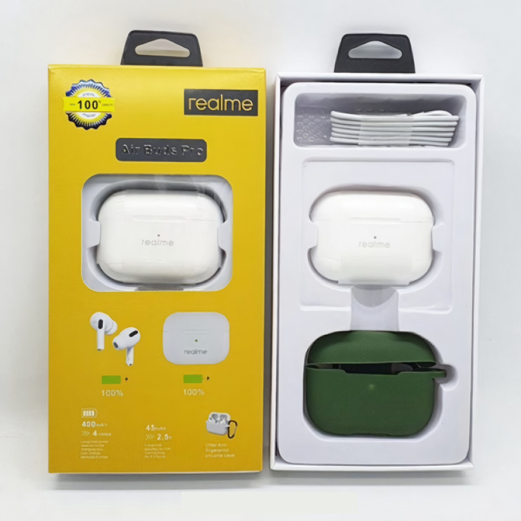 Jual Headset Bluetooth Realme Air Buds Plus Silicone Case Wireless