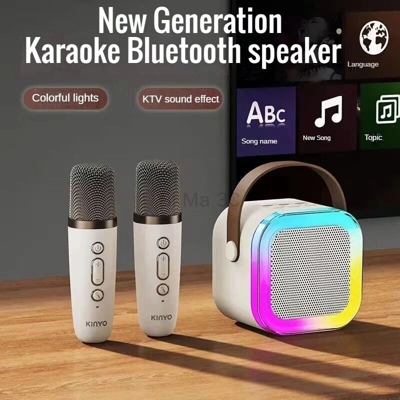 Jual Speaker Bluetooth K12 Dual Mic Wireless Duet Karaoke KTV Music Box