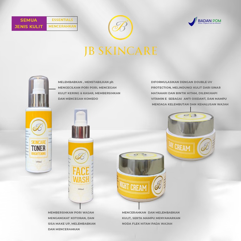 Jual JB Skincare paket glow BPOM Shopee Indonesia