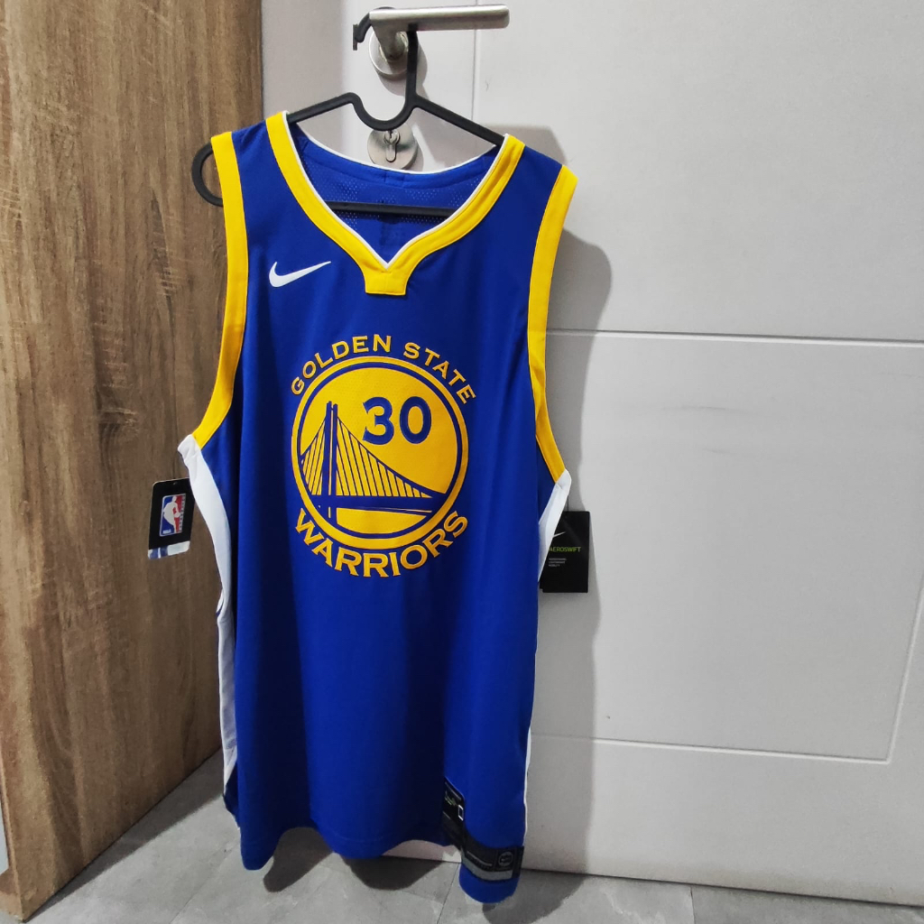 Nike Stephen Curry Golden State Warriors Gold City Edition Authentic Aeroswift Jersey