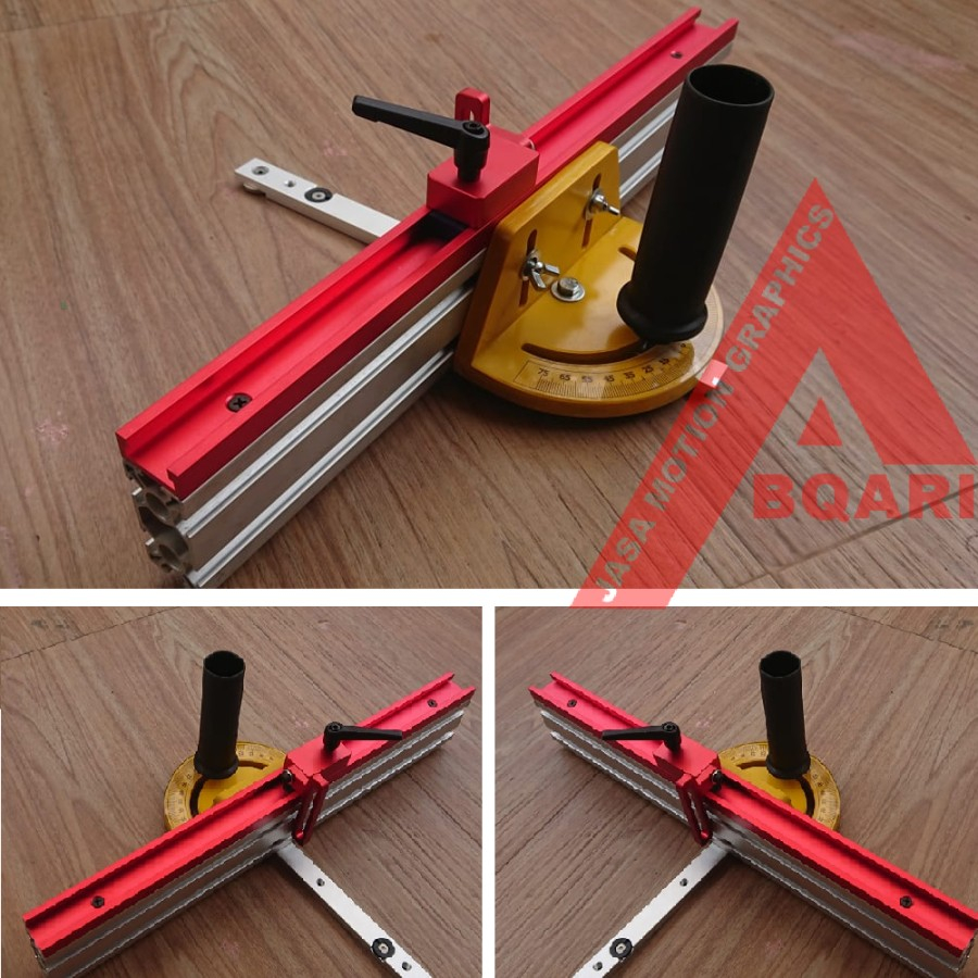 Jual miter gauge table saw / t slot t track / fence table saw / miter