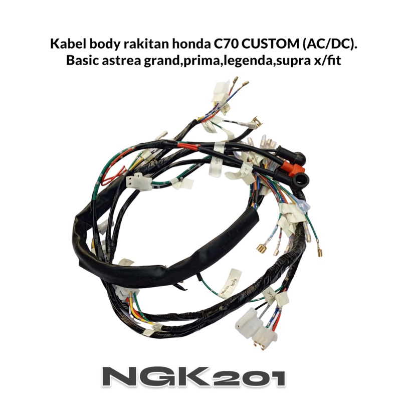 Jual Kabel body rakitan honda c70 basic grand, legenda, Astrea prima,supra lama, fit new,custom