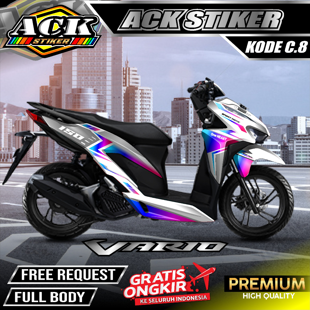 Jual Decal Sticker Honda Vario Fullbody Dekal Stiker Vario New Desain Ack Kode C