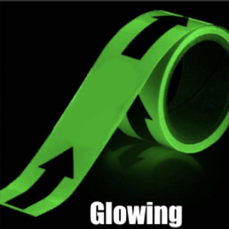 Jual Stiker Glow In The Dark Panah / Sticker Fosfor 5cm x 10m | Shopee ...