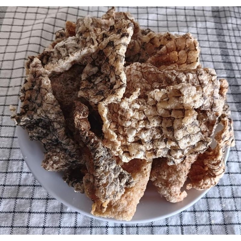 Jual Jajanan Ketogenic Demb Kerupuk Kulit Ikan Nila Keto 100g | Shopee ...