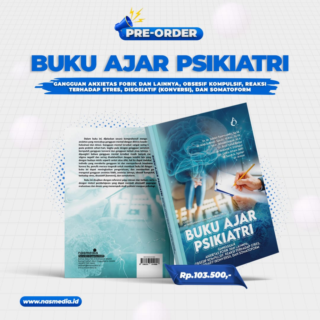 Jual Buku Ajar Psikiatri Gangguan Anxietas Fobik Dan Lainnya Obsesif Kompulsif Reaksi