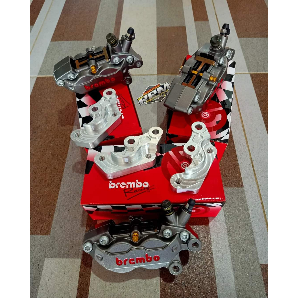 Jual Kaliper Brembo 4p Axial & Breket Pnp Rxking | Shopee Indonesia