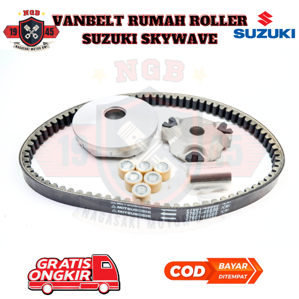 Jual vanbelt suzuki skywave - panbelt Suzuki - Vbelt Suzuki Spin 125 ...